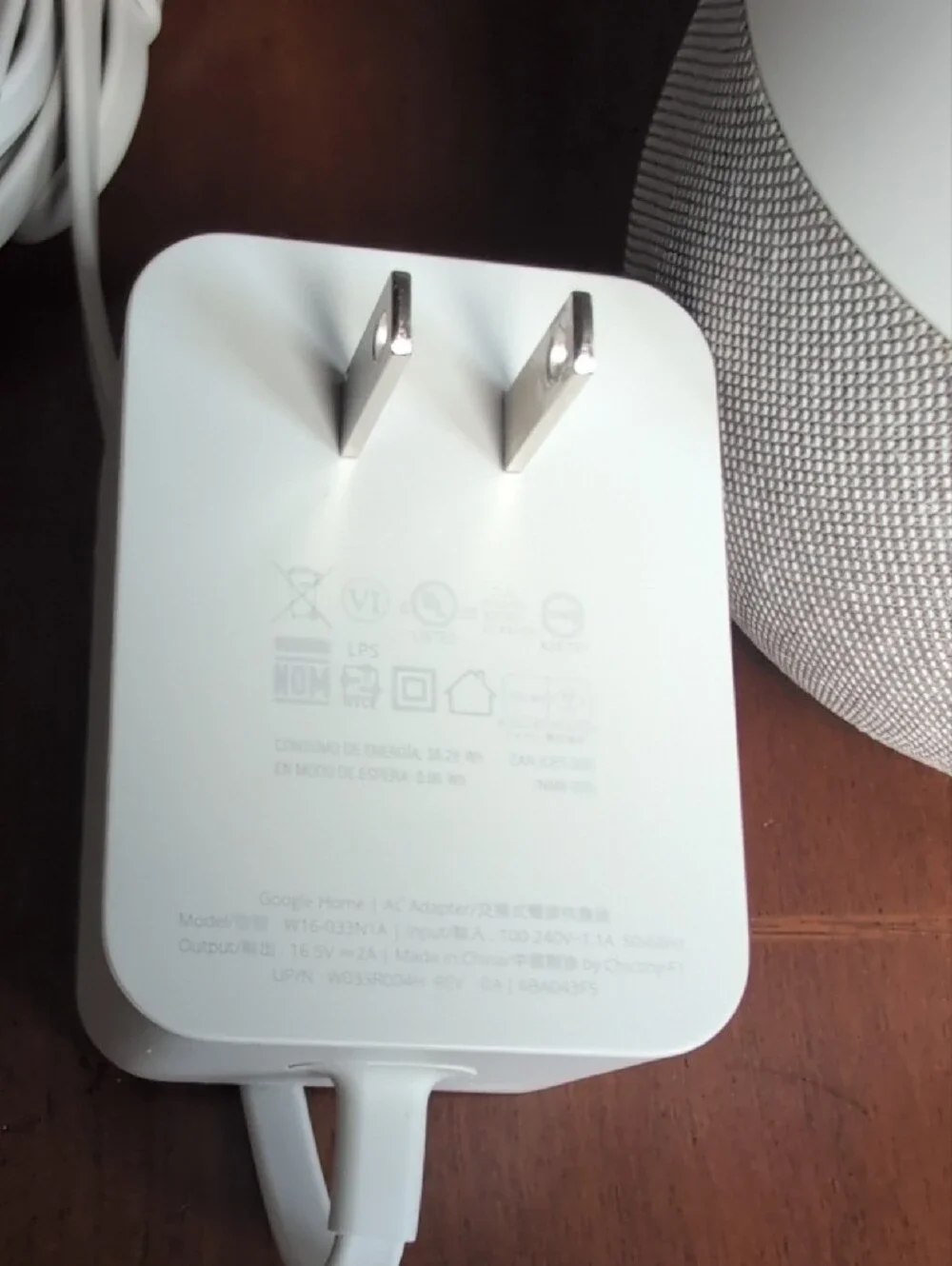 Google Home Smart Speaker - White with Light Gray Base